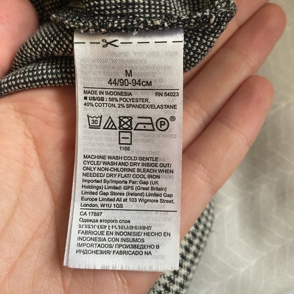 Banana Republic Women’s Black and White Plaid Midi Wrap Skirt Size US M - Picture 4 of 7